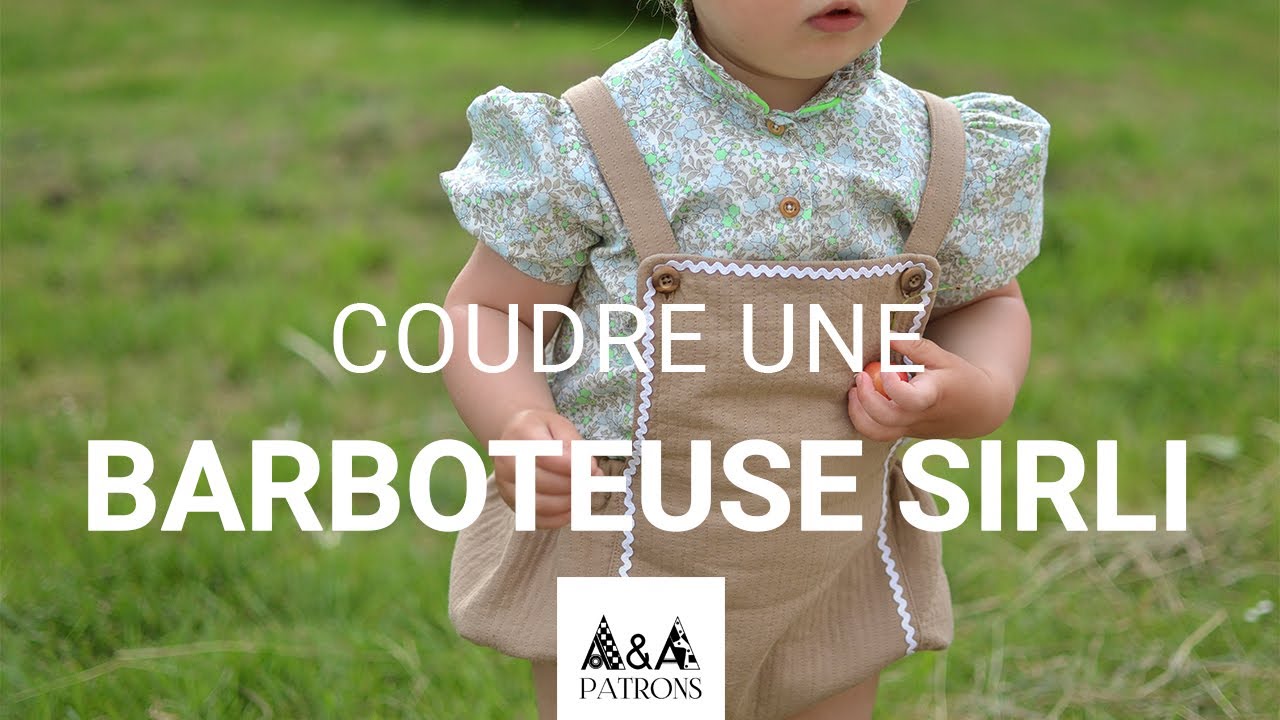 Patron Couture / Coudre une barboteuse bébé Sirli