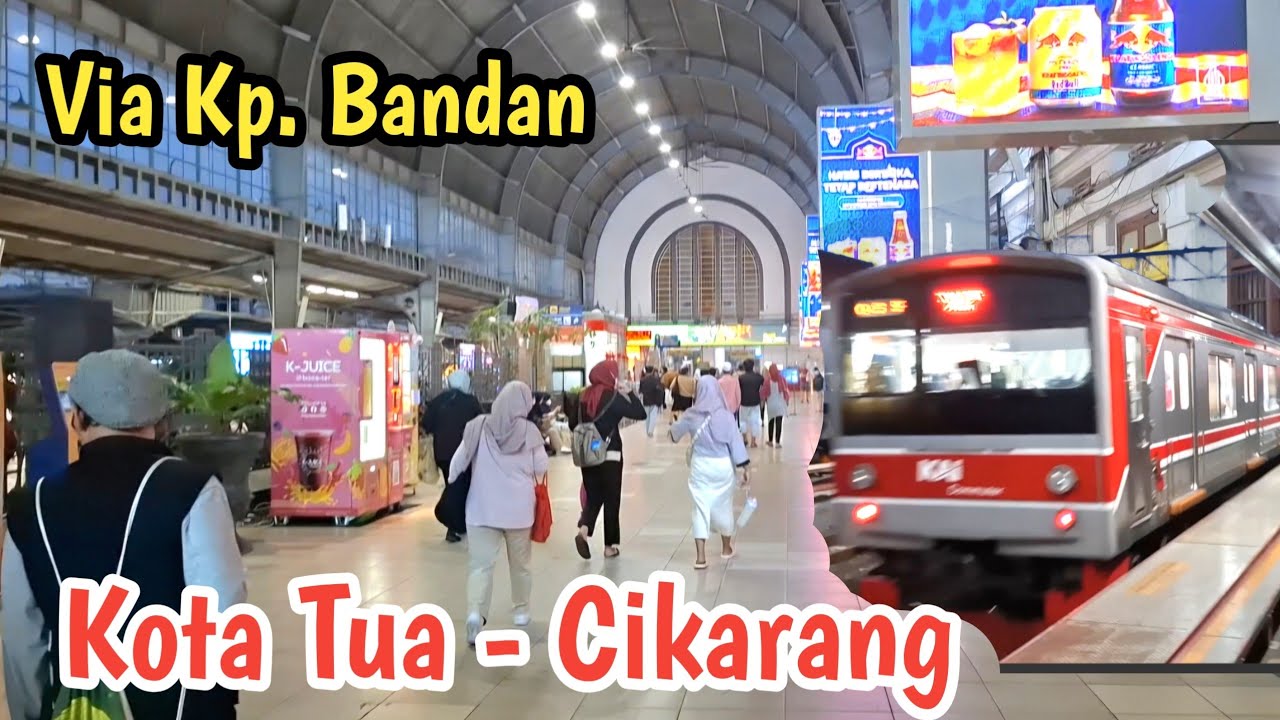 Perjalanan KRL Stasiun Kota - Cikarang Via Kp. Bandan