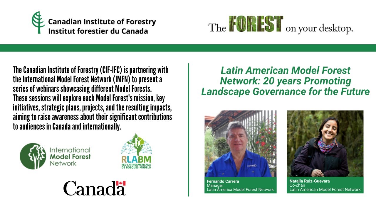 E LECTURE: Latin American Model Forest: 20 years Promoting Landscape Governance for the Future