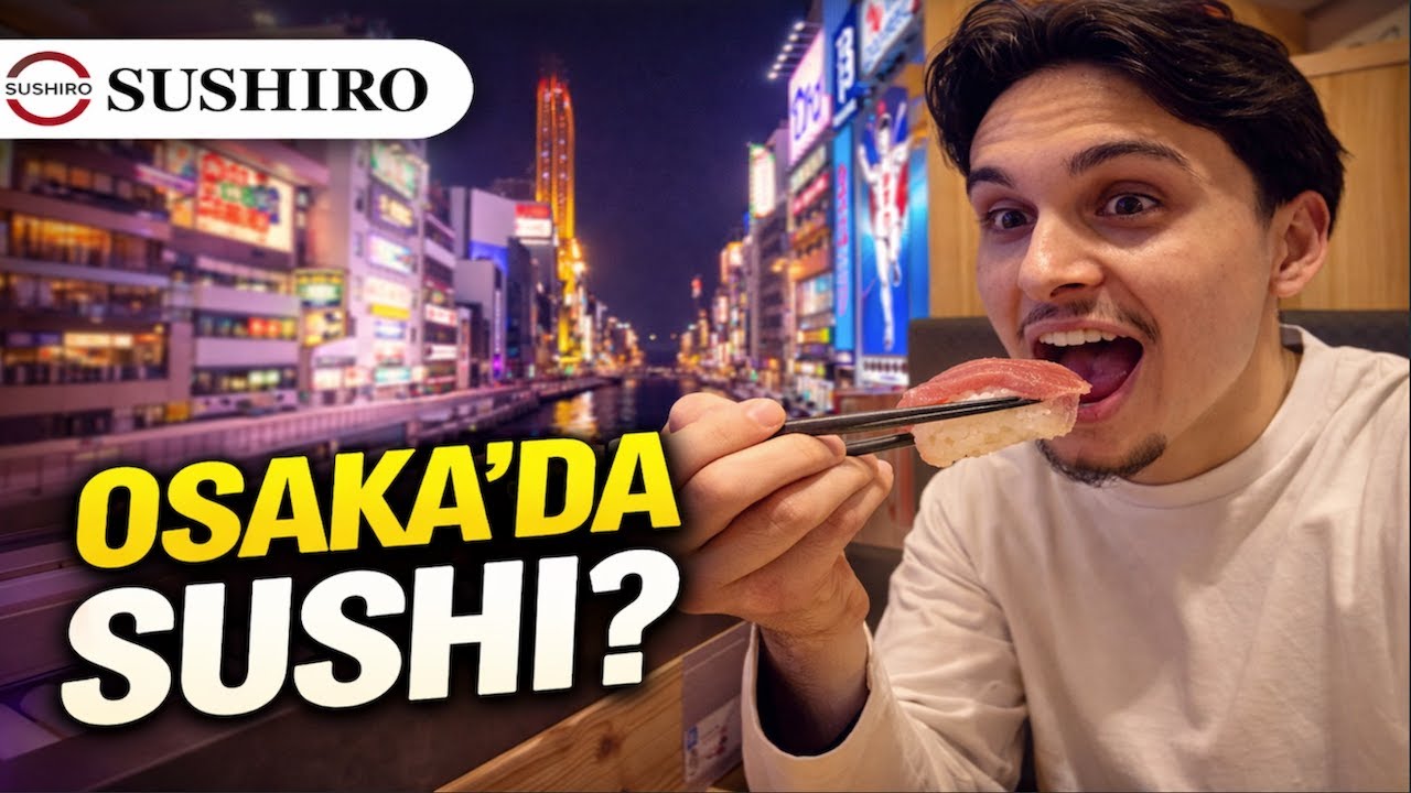 Osaka’da Dünyanın En Ünlü Sushi’sini Yedik 🍣 | SUSHIRO + Dotonbori Japan Vlog