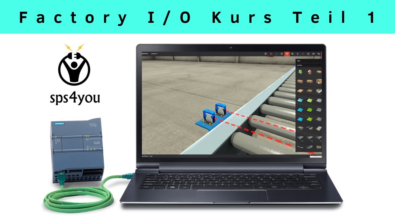 Factory I/O Tutorial - Teil 1 - Anlagen erstellen - SPS programmieren lernen mit Factory IO