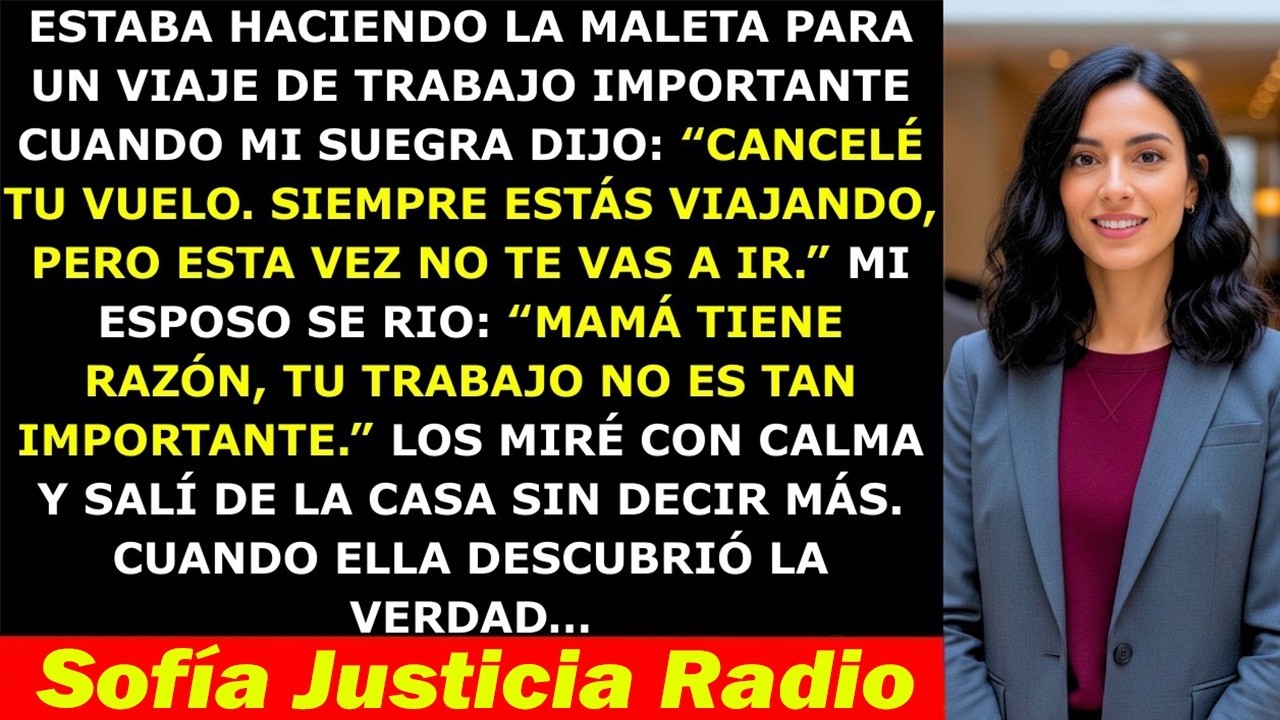 Mi Suegra Canceló Mi Vuelo Diciendo “No Te Vas a Ir de Aquí” — Pero No Esperaba Esto…