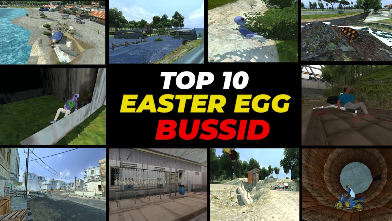 TOP 10 LOKASI TEMPAT EASTER EGG DI BUSSID V4.0.3 || BUS SIMULATOR INDONESIA