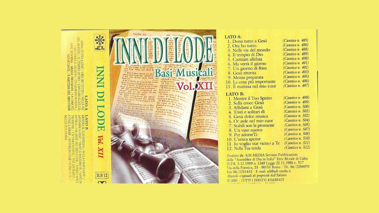 Inni di lode - Basi Musicali - Vol XII - ADI Media (2001)