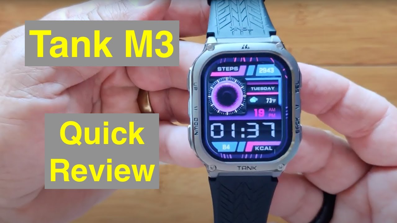 Kospet TANK M3 MIL-STD-810H AMOLED Always-On Ruggedized Smartwatch: Quick Overview