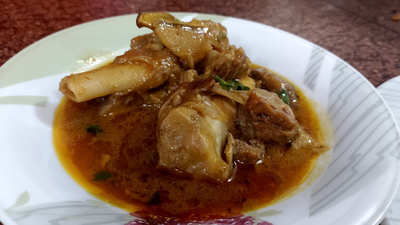 Mutton paye kunna Ghosh recipe 