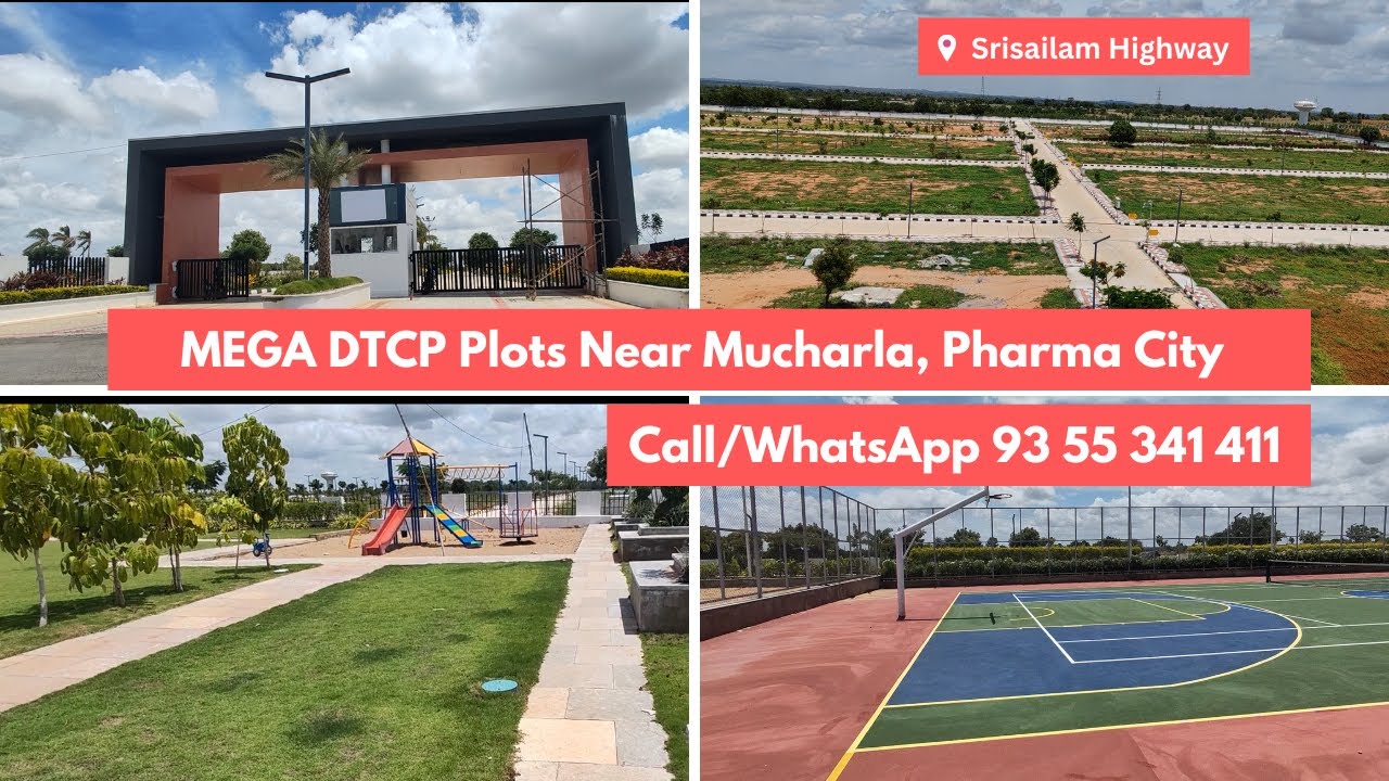 Fully Developed DTCP Open Plots Near Mucherla Pharma CIty Srisailam Highway - Maheshwaram Open PLots