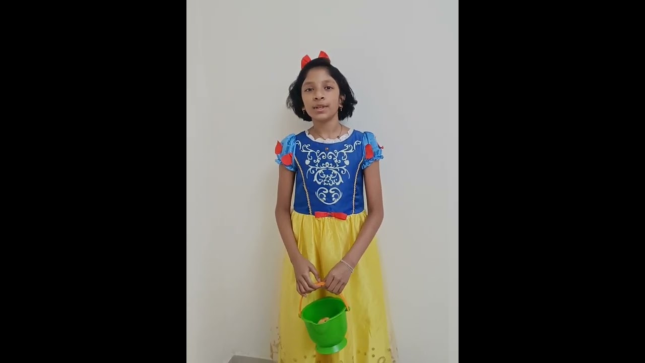 Princess Snow White and  speech for English week celebration.