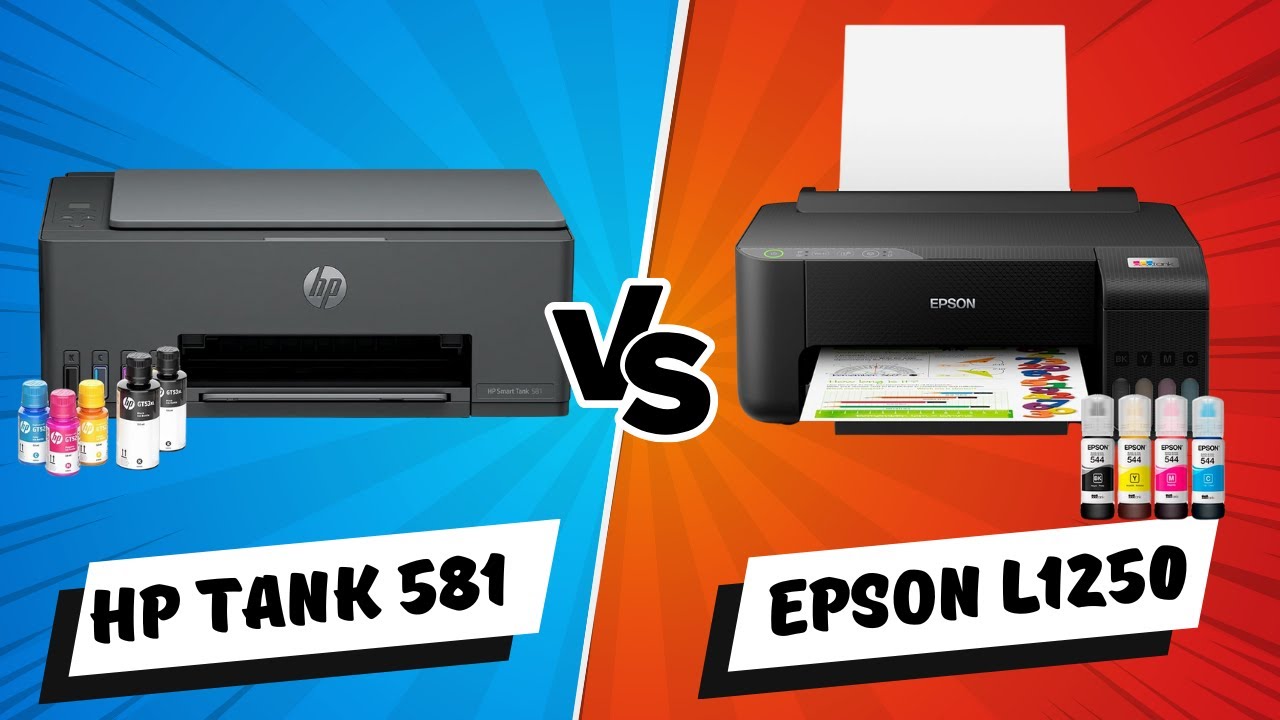 HP Smart Tank 581 vs Epson EcoTank L1250: Qual a MELHOR Impressora Tanque de Tinta?