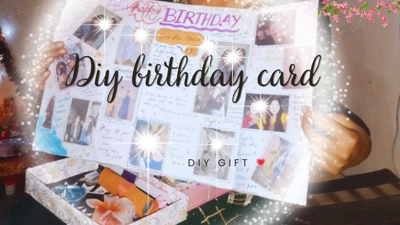 diy photo greeting card Diy birthday gift box and packing with me 😀💗 