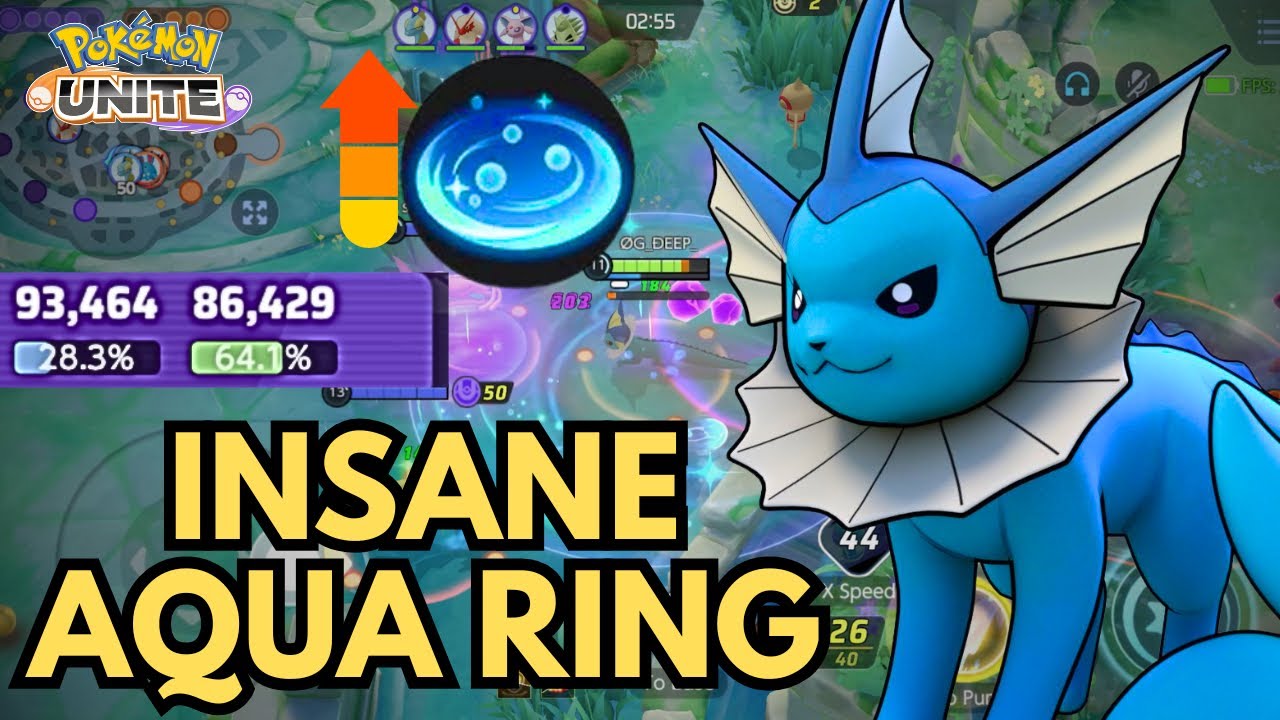 VAPOREON IS TRUE DEFENDER AND SUPPORTER MAX HEALING GAMEPLAY | #pokemonunite #vaporeon #viralvideo 