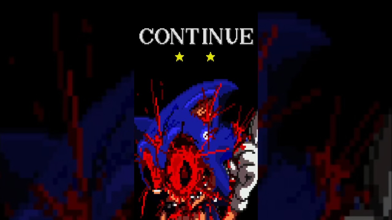 SCARIEST GAME OVER IN SONIC EL PENDRIVE AZUL RETAKE #shorts #viral #sonic #exe #sonicexe #Horror