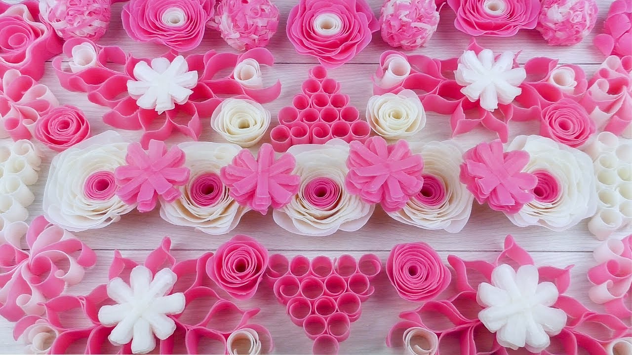 ASMR soap crushing. Pink and White set. Soap roses, peonies, balls. Relaxing sounds (no talking)!