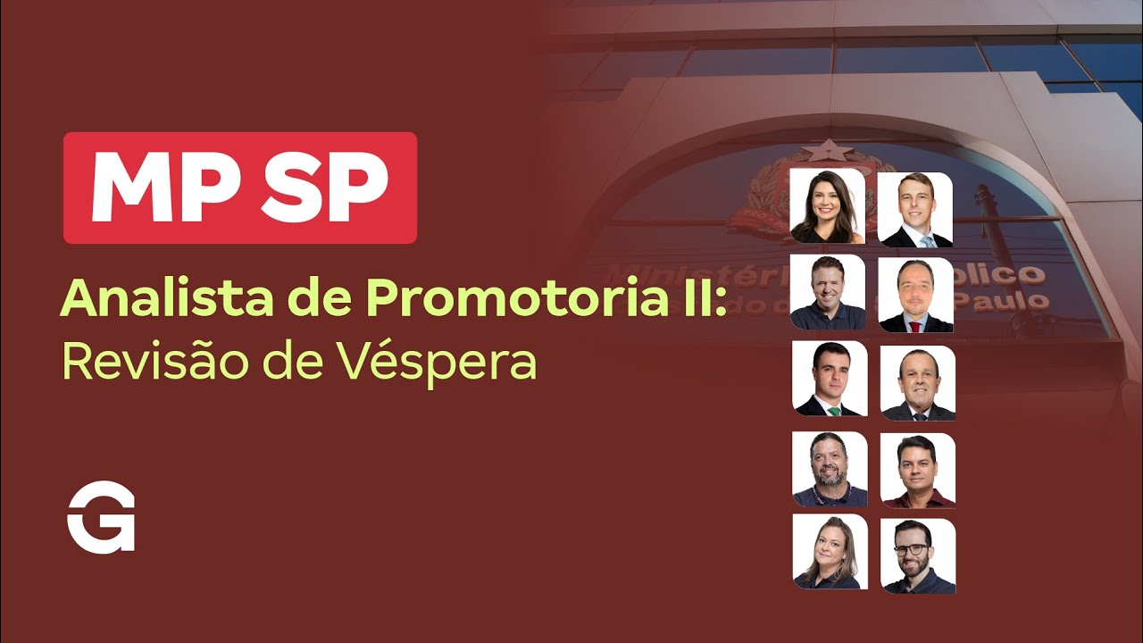 Concurso MP SP | Revisão de Véspera: Analista de Promotoria II