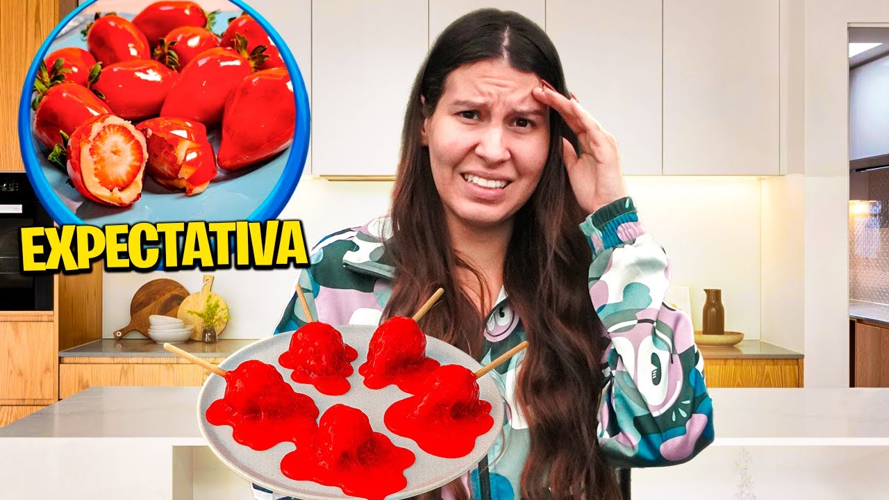 FIZ A RECEITA MAIS VIRAL DO TIKTOK E DEU TUDO ERRADO! - MORANGO DO AMOR