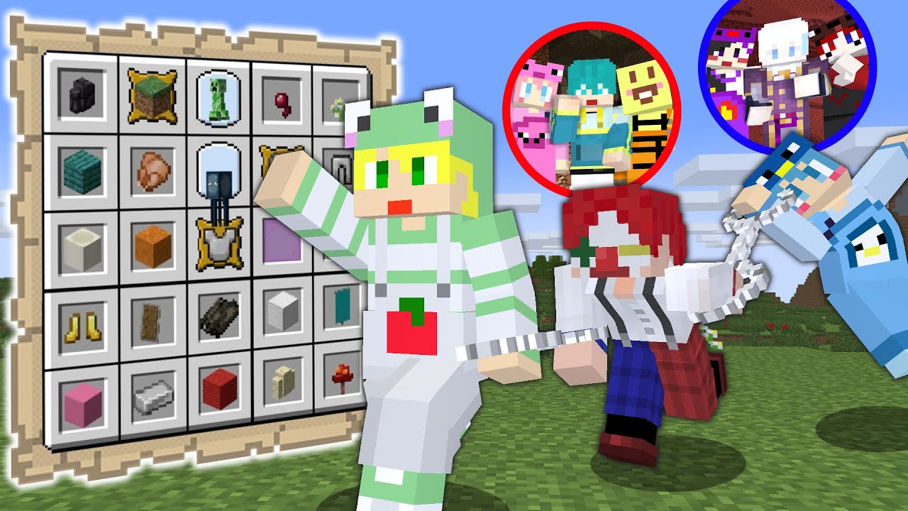 【アンプタック×さんちゃんく！】手錠で繋がれた世界でビンゴ対決!!【マイクラ】【AMPTAKxCOLORS】【アンプタック】