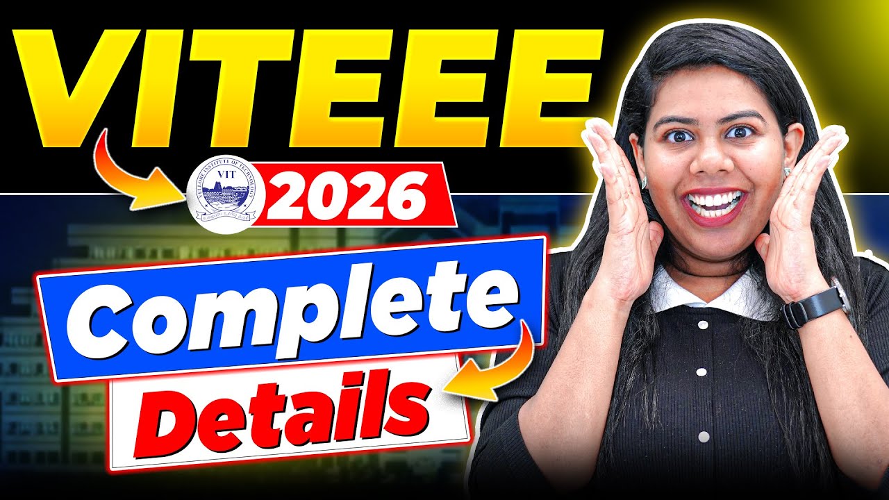 🥇VITEEE 2026 Application Starts | How to Apply? Eligibility Criteria? 2026 Exam Pattern Changes #VIT