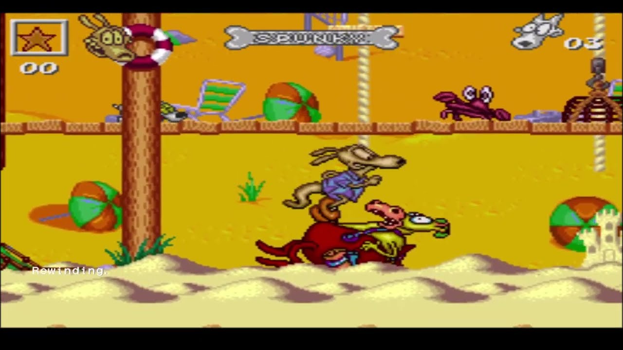Rocko's Modern Life Spunky's Dangerous Day Playthrough