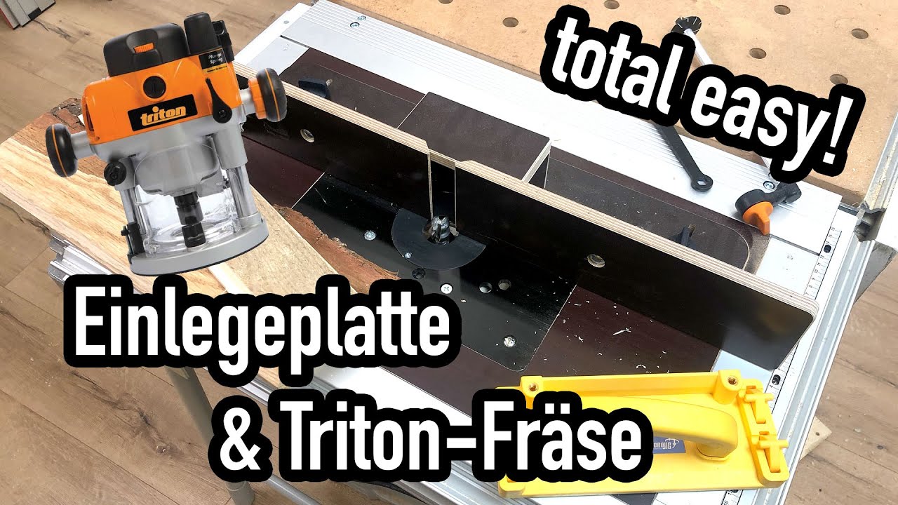 Perfekter Frästisch mit Einlegeplatte & Triton-Fräse im Festool CMS System (3/3) #valentinmike