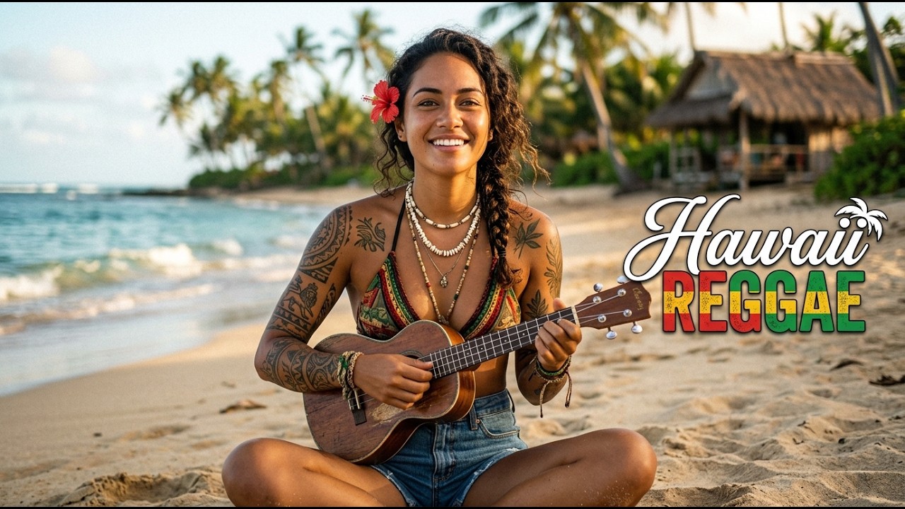Tropical Reggae Paradise 🌴 Smooth Hawaiian Island Music for Chill & Ocean Vibes
