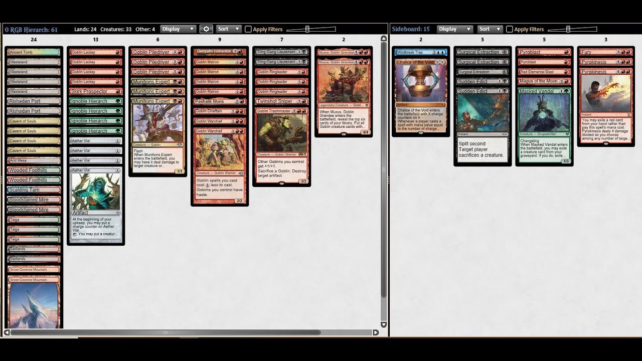 Goblins Legacy League! 5-0 Live with Ignoble Hierarch! MtG