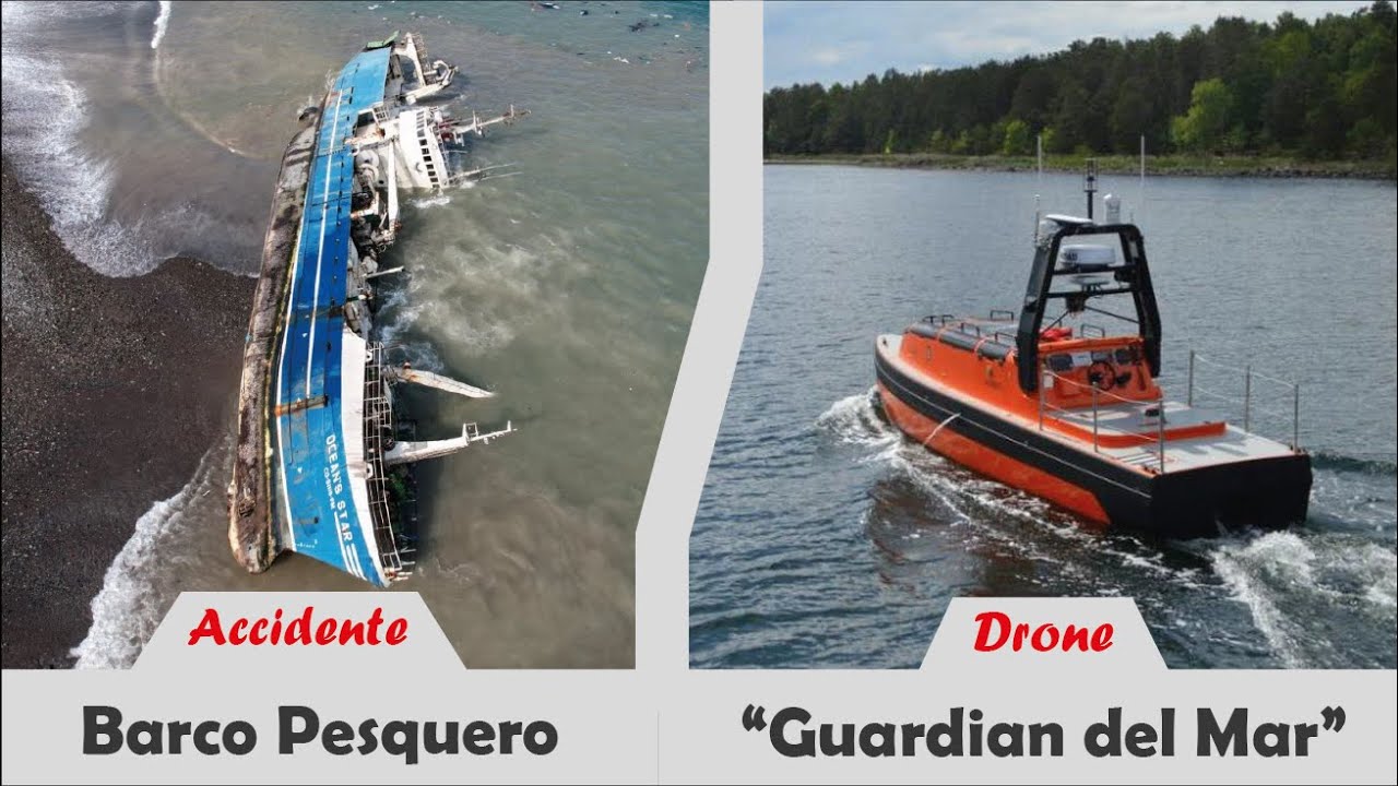 Barco pesquero encalla en playa + Perú adquiere primer Drone marítimo científico
