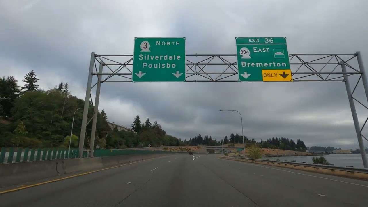 Driving from Port Orchard to Kingston, Washington