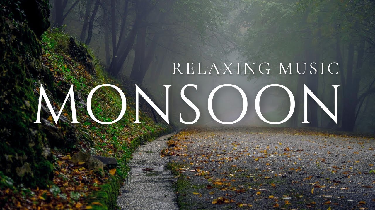 Relaxing Monsoon Ambience 24/7 | Peaceful Piano & Nature Sounds for Inner Peace 🍃🎹