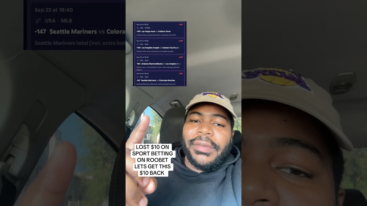 LOST $10 ON SPORT BETTING ON ROOBET LETS SEE IF I CAN GET IT BACK 👀🤦🔥