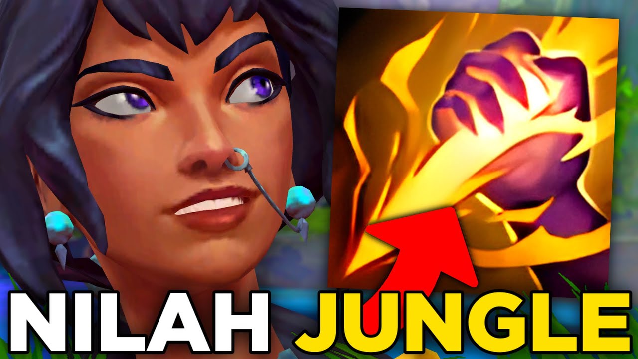 Nilah JUNGLE robi zupełne 1v9 w League of Legends