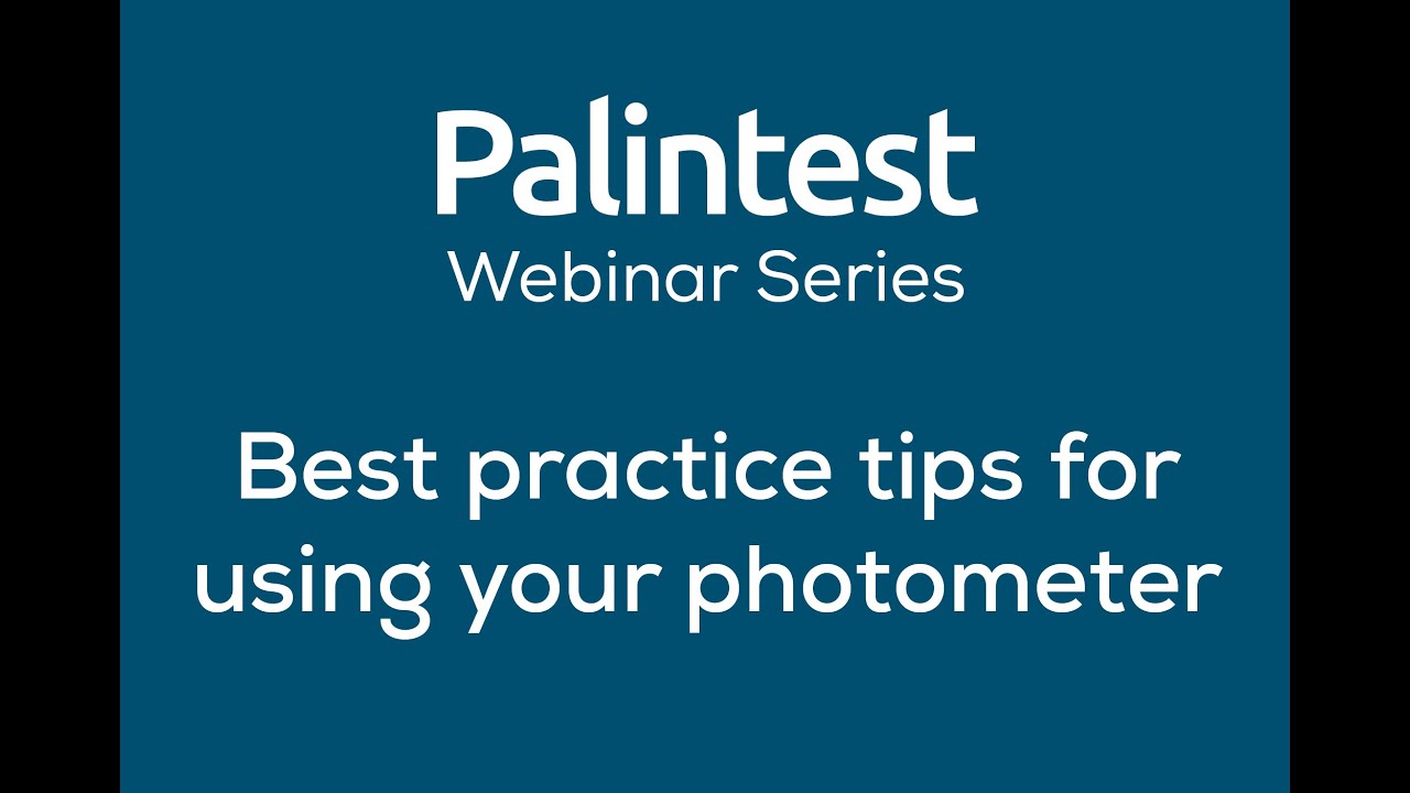 Best practice tips for using your Palintest Photometer