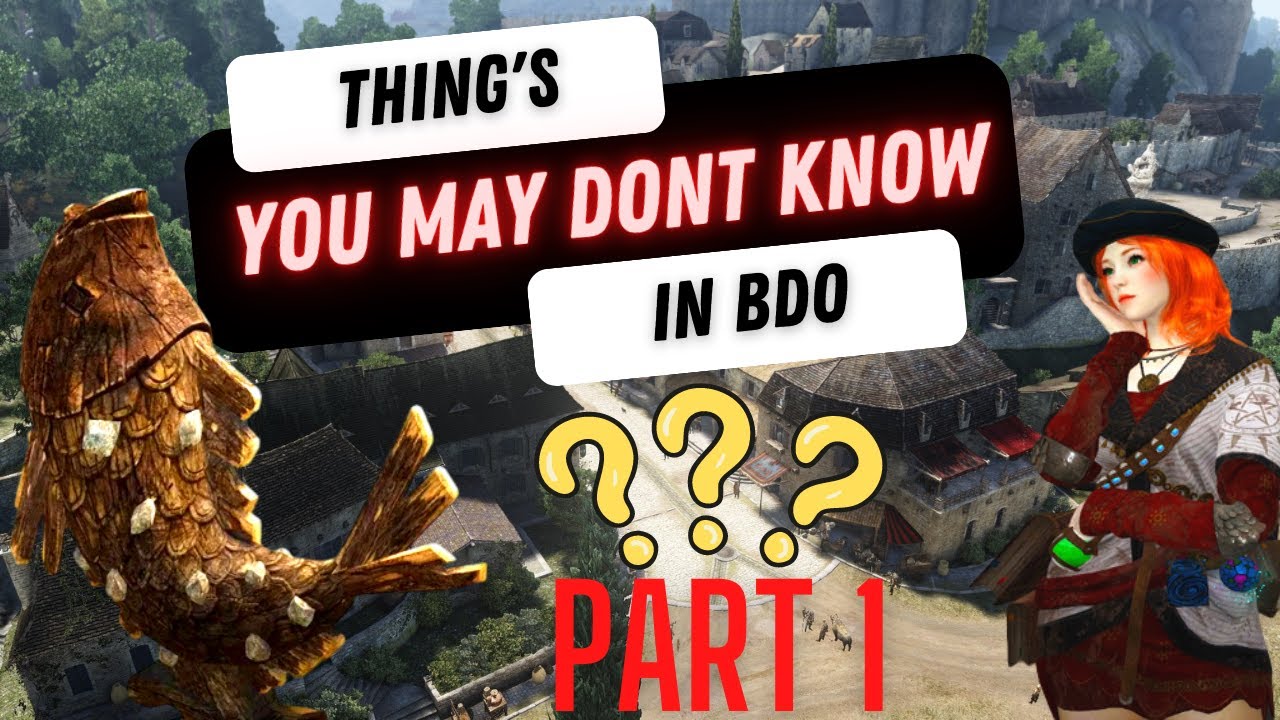 Thing's You Might Not Know . Don't Miss ( Part 1 ) In Black Desert Online Totem Of The Sea