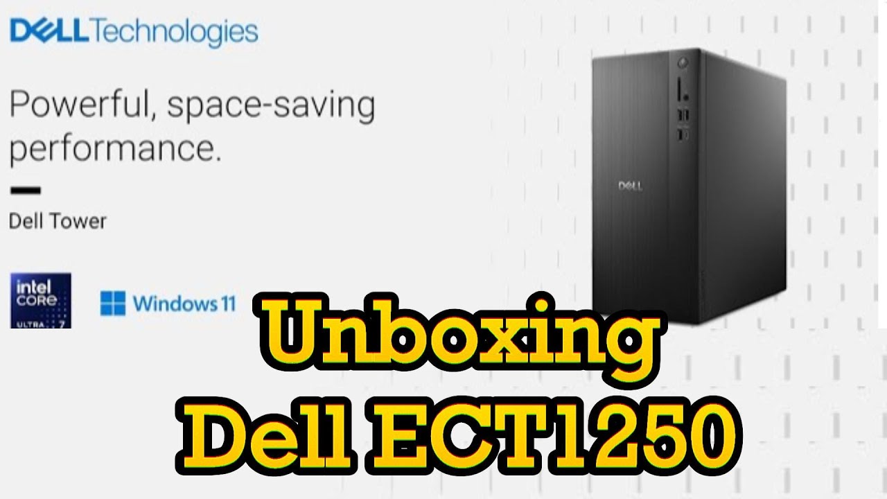Распаковка настольного компьютера Dell Tower ECT1250 и установка Windows 11 25h2 поверх ОС Ubuntu