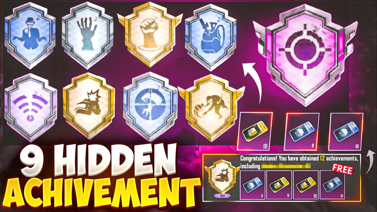 HIDDEN TRICK 🔥 ALL NEW HIDDEN ACHIVEMENT 🔥 NEW HIDDEN ACHIVEMENT IN BGMI/PUBG