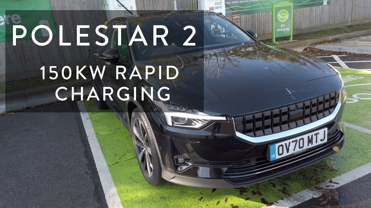 Быстрая зарядка электромобиля Polestar 2 мощностью 150 кВт — тестирование установки BP chargemast...