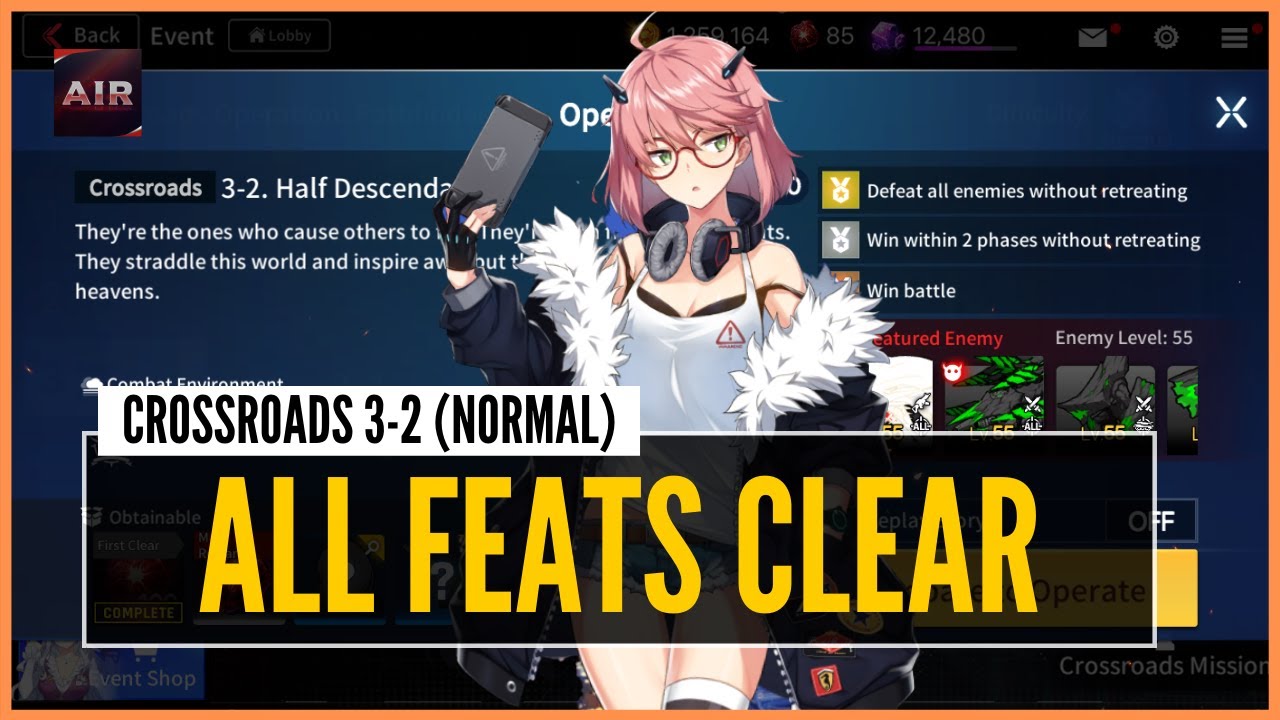 Counter:Side - Crossroads Event | Act 3-2 | Half Descendant | All Feats Clear [Normal]