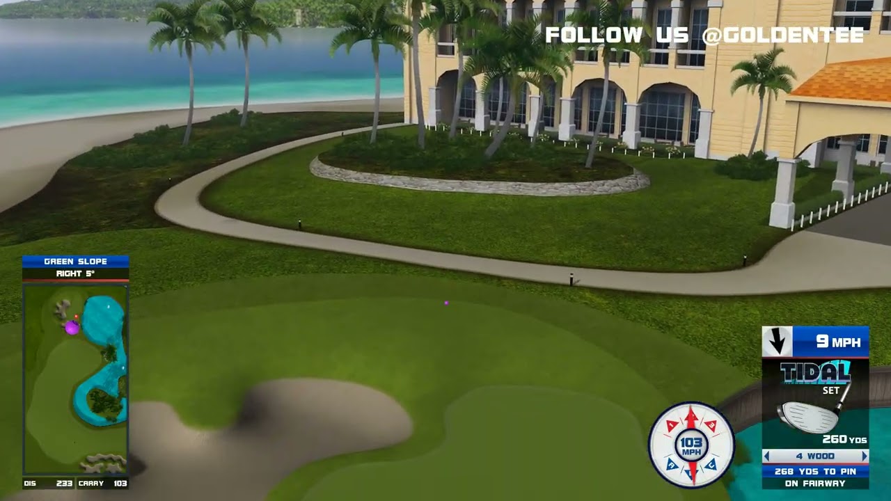 Golden Tee Great Shot on Jamaica Bay!