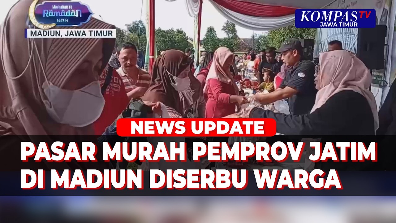 Pasar Murah Pemprov Jatim di Madiun Diserbu Masyarakat