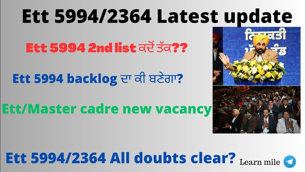 One 5994 Latest update||One 5994 backlog update||One 2nd list|