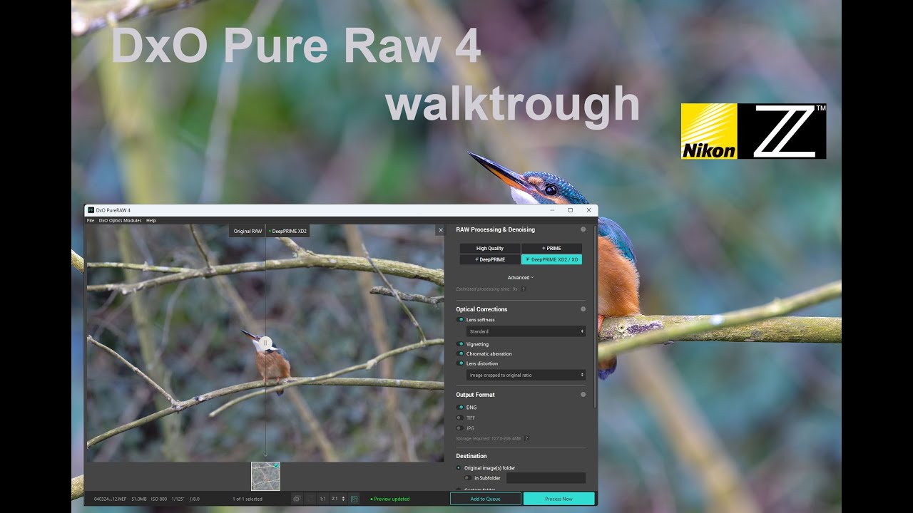A Walk through of PureRaw4