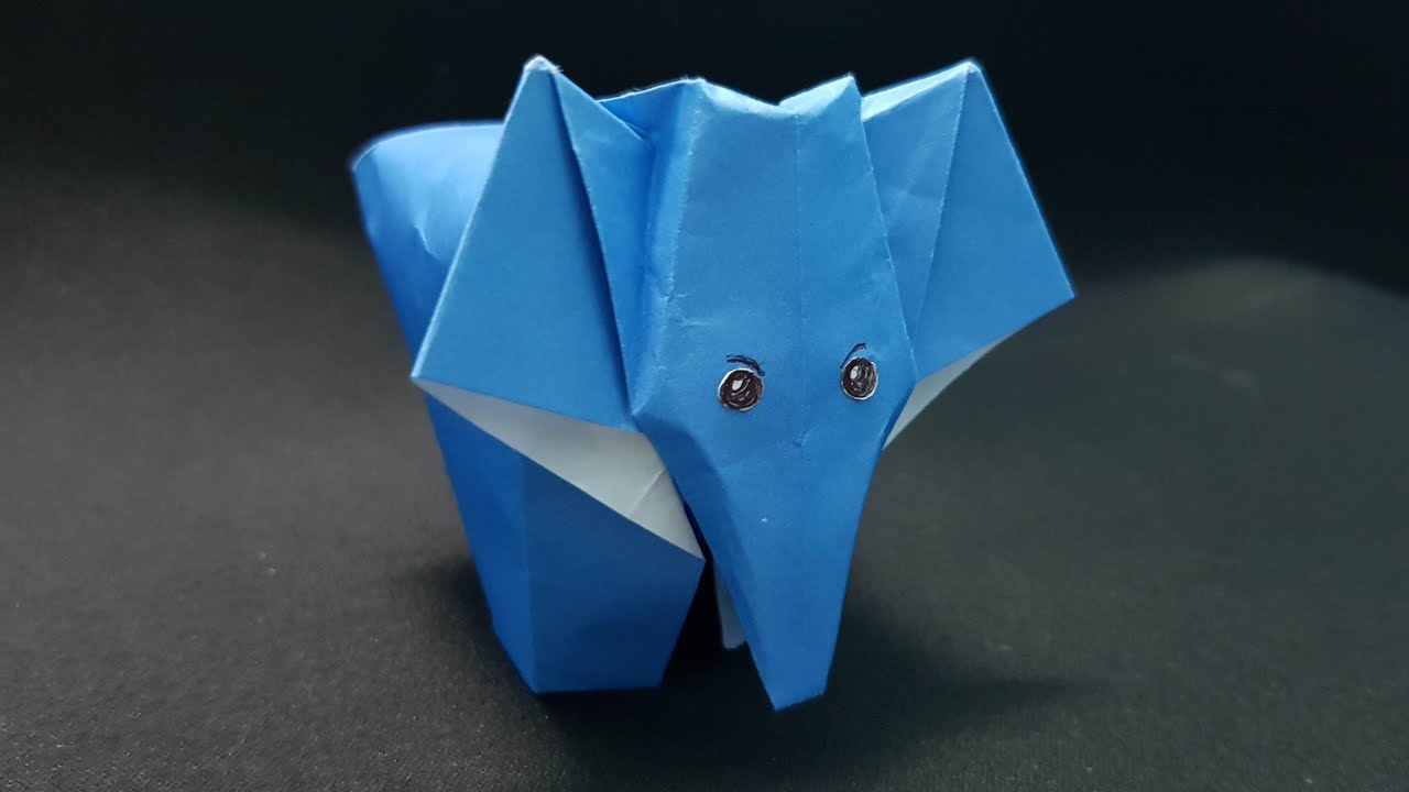 ORIGAMI - Gấp Chú Voi Con Dễ Thương || How to Make a Paper Elephant Designed by Li Jun