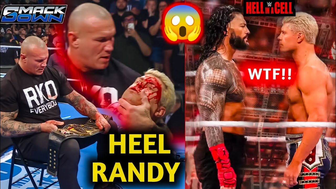 OMG😱Randy Orton BRUTALLY DESTROYED Cody Rhodes😵| Roman vs Cody😮HELL IN A CELL MATCH🤯| WWE SmackDown