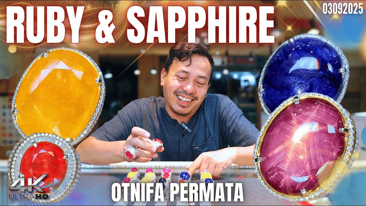 ADA BANYAK RUBY DAN SAPPHIRE‼️UKURAN SIZE JUMBO DENGAN RING CUSTOM HANDMADE | OTNIFA PERMATA