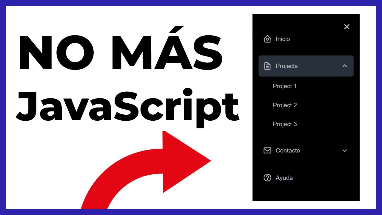 CREA un DROPDOWN Menú ** SOLO CSS **
