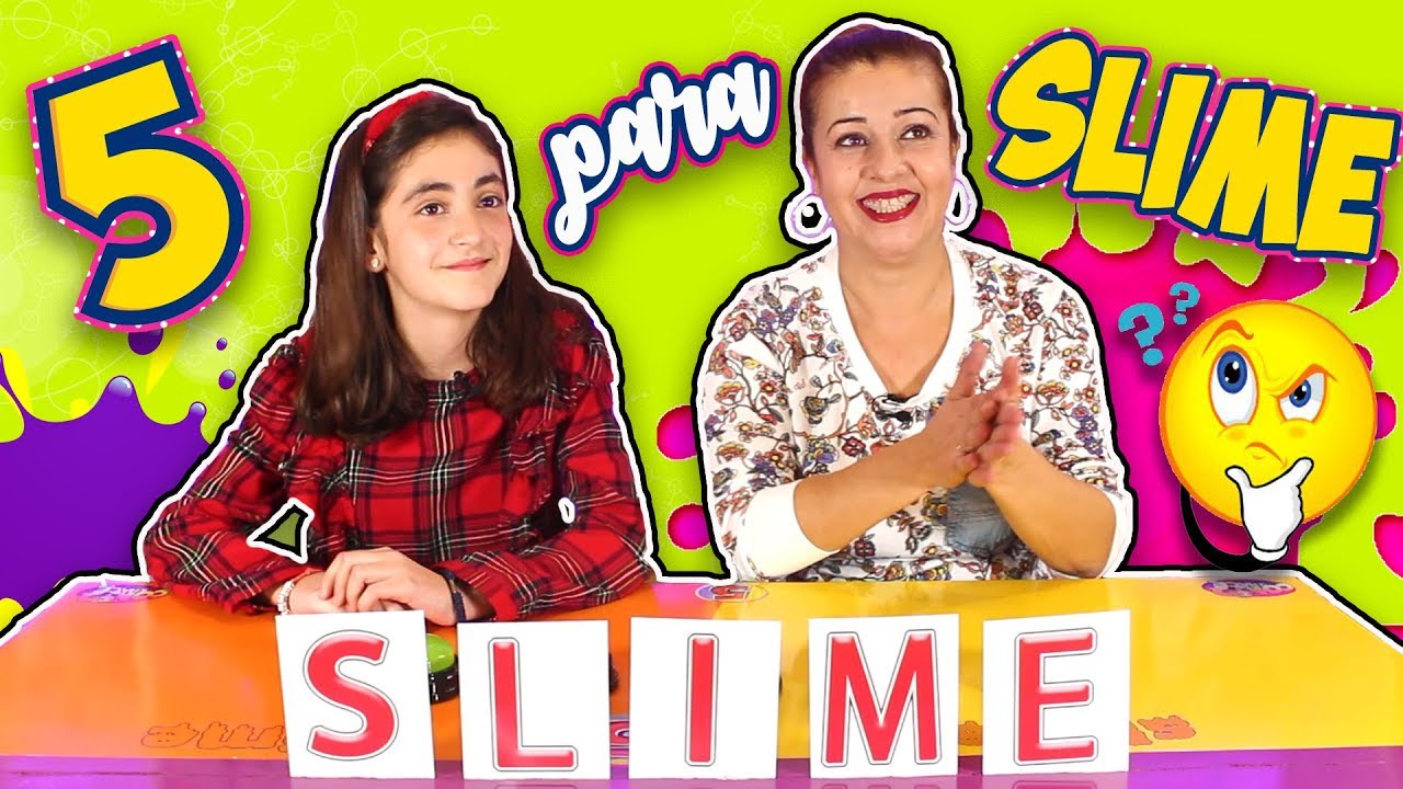 5 para SLIME !! Juegos con slime | Slime challenge | Cómo se hace
