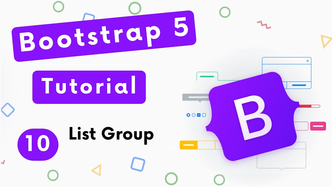 Bootstrap List group Bootstrap 5 latest version tutorial by html css