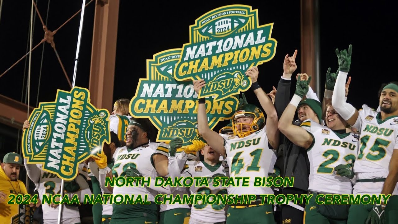 NDSU Bison 2024 NCAA National Championship Trophy Presentation