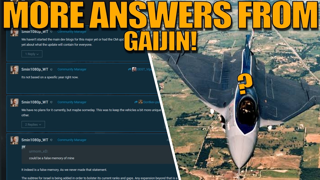 БОЛЬШЕ ОТВЕТОВ от GAIJIN! СКОРО ДЕВБЛОГИ И ОБНОВЛЕНИЯ ОТ КМ? ОТВЕТЫ WILDCAT И МНОГОЕ ДРУГОЕ! &mdash; Wa...