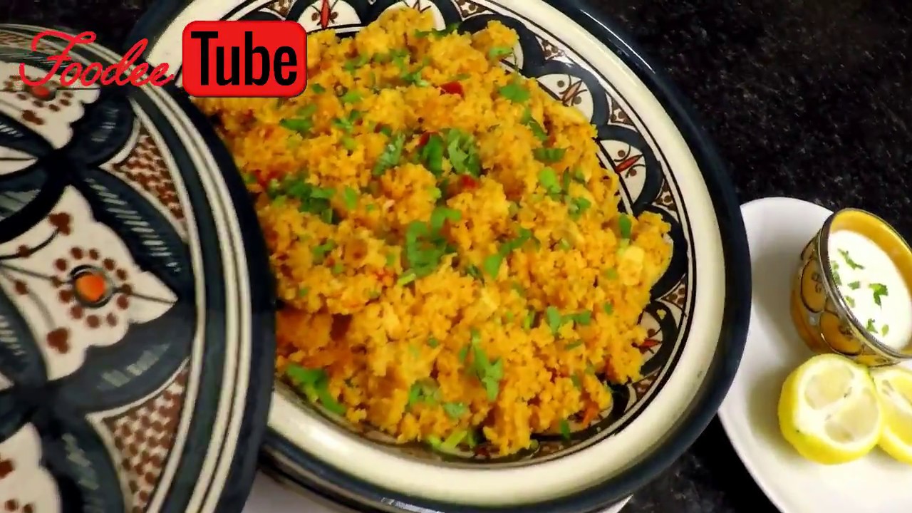 Chicken couscous in a tagine