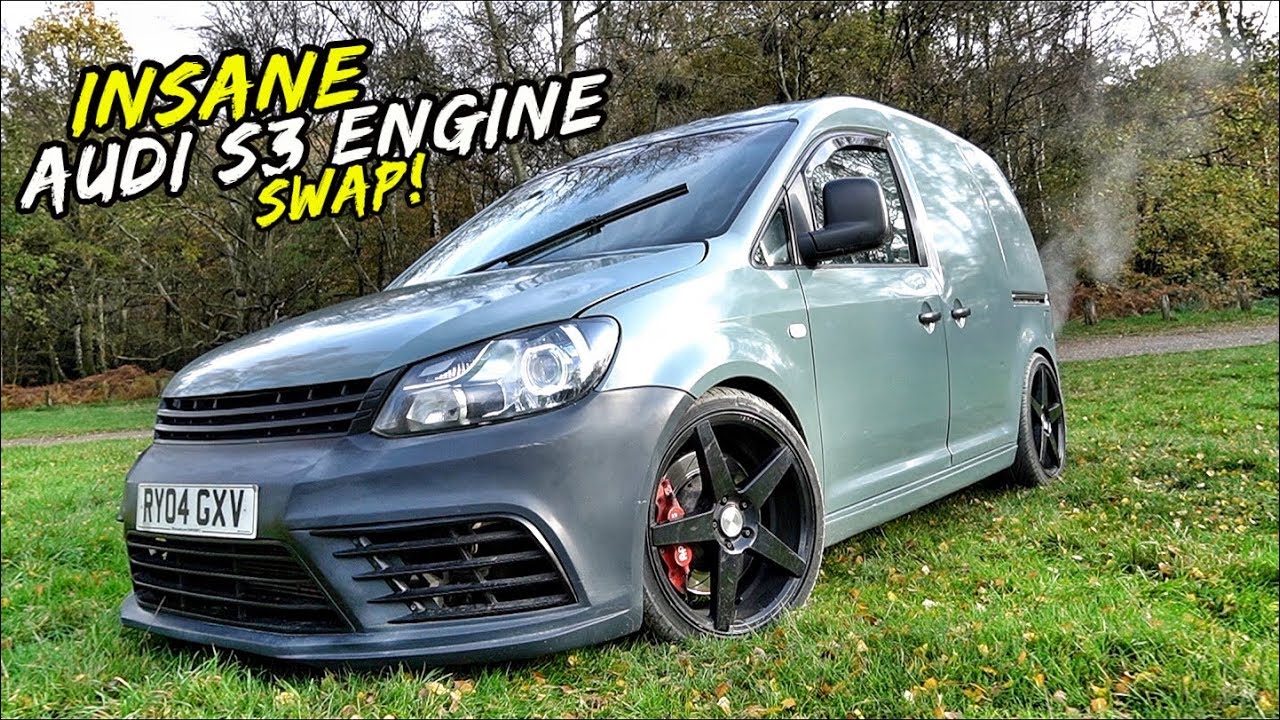 INSANE AUDI S3 ENGINE 356BHP VW CADDY *DOES NOT END WELL*